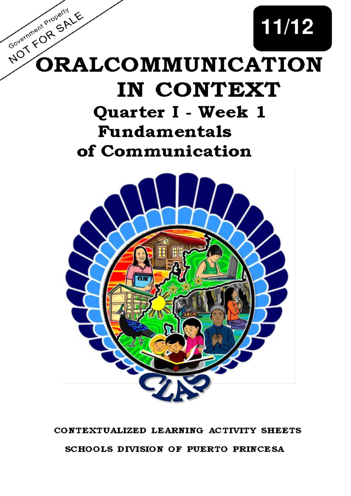 Week 1 - Oral Communication - ORALCOMMUNICATION IN CONTEXT Quarter I ...
