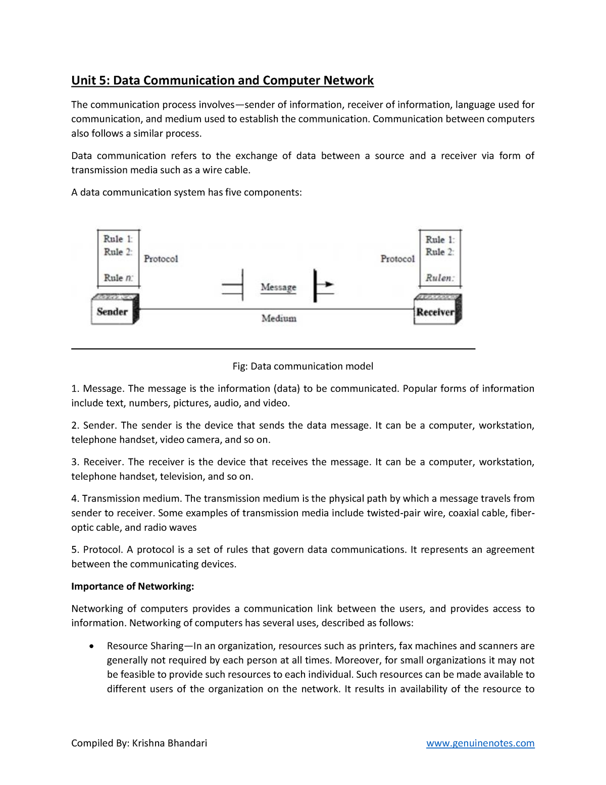 Unit 5 Data Communication And Computer Network - Unit 5: Data ...