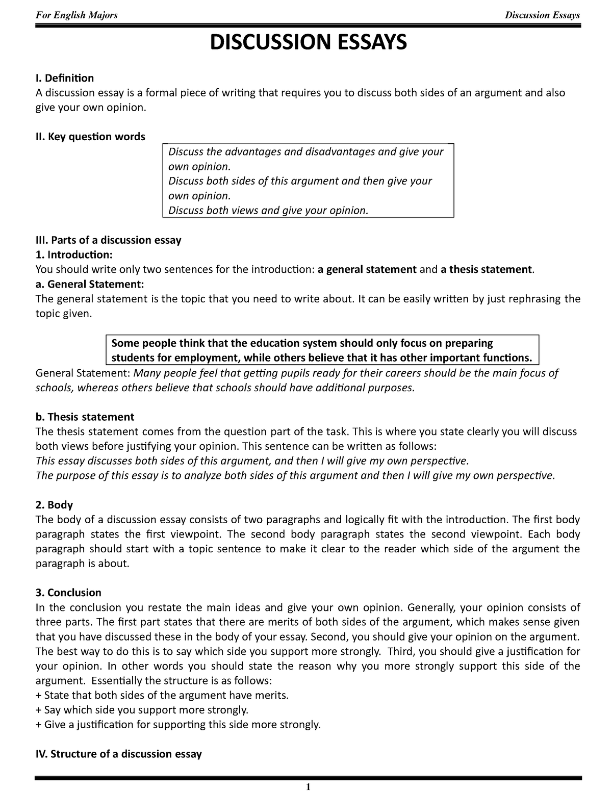 discussion essays for ielts