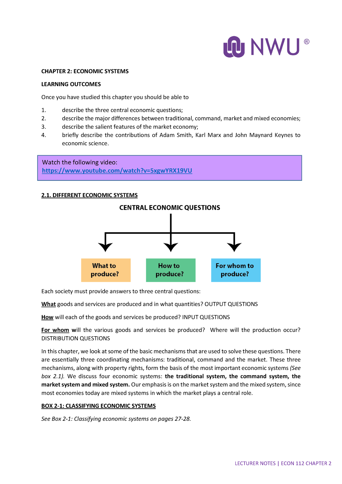 Chapter+2+ENG-1 - Lecture Notes, Chapter 2 - Watch The Following Video ...