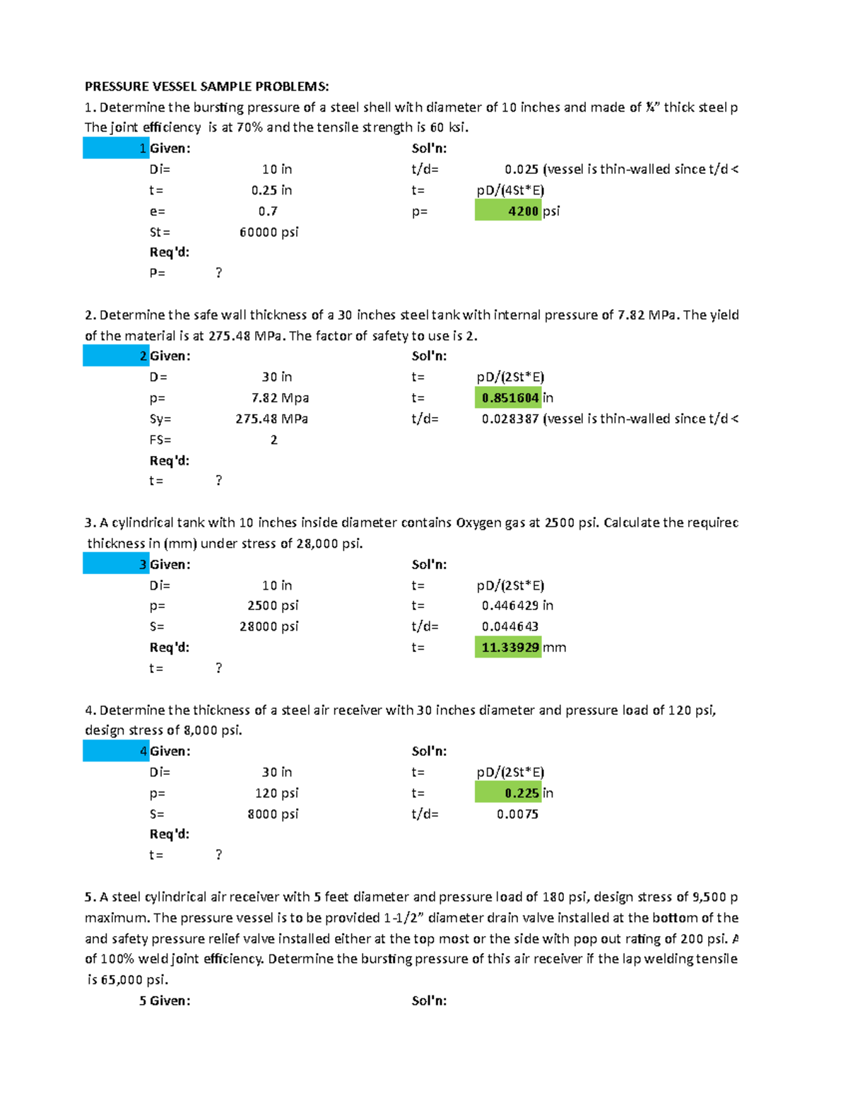 416048732 Mc Des 1 Review Sample Problems Pressure Vessel Springs