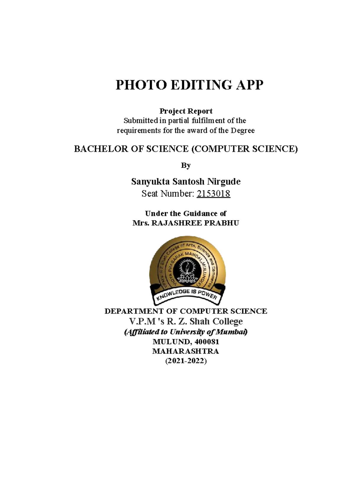 568653642 photo editing app - PHOTO EDITING APP Project Report ...