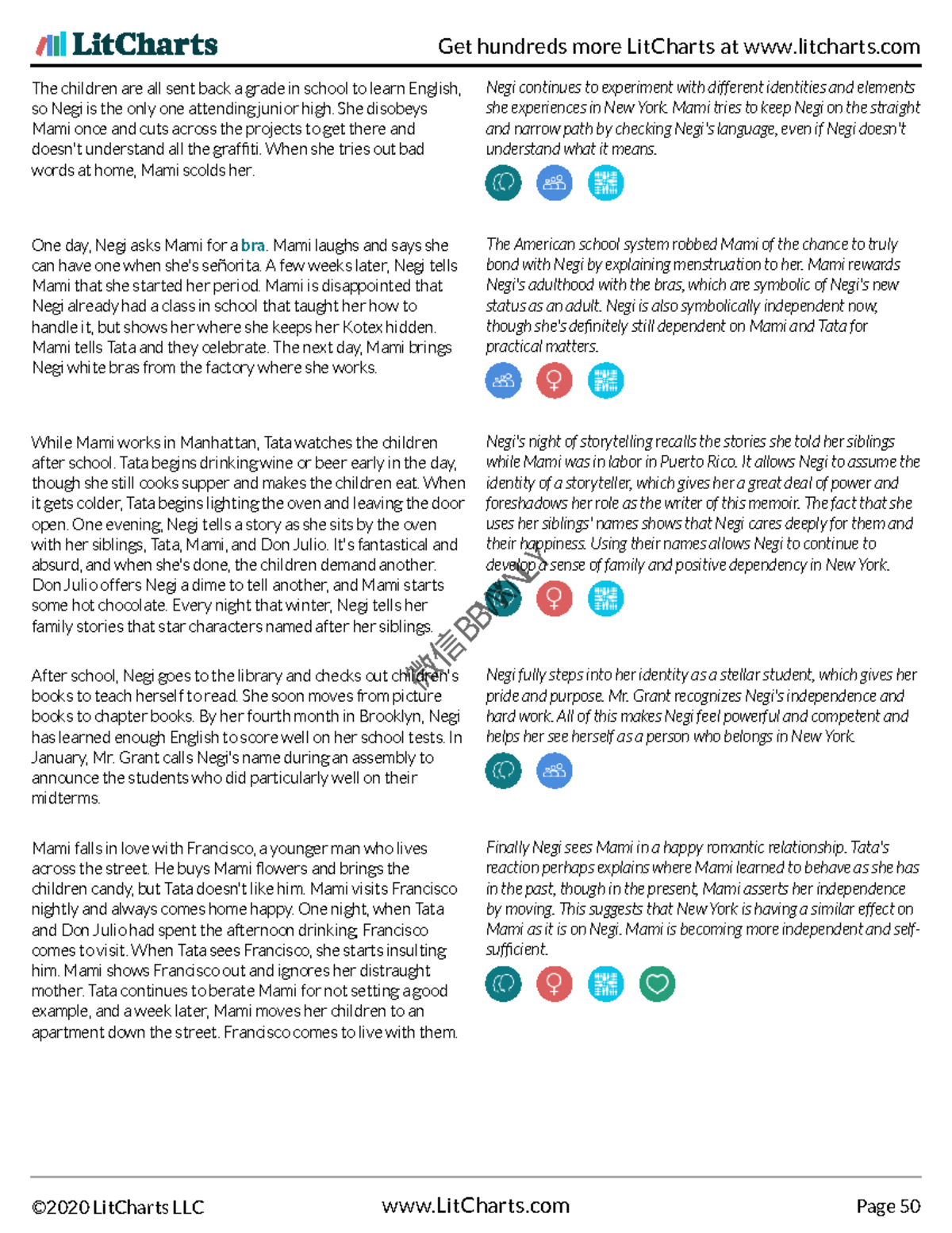 WhenIWasPuertoRicanLit Chart 50 The children are all sent back a