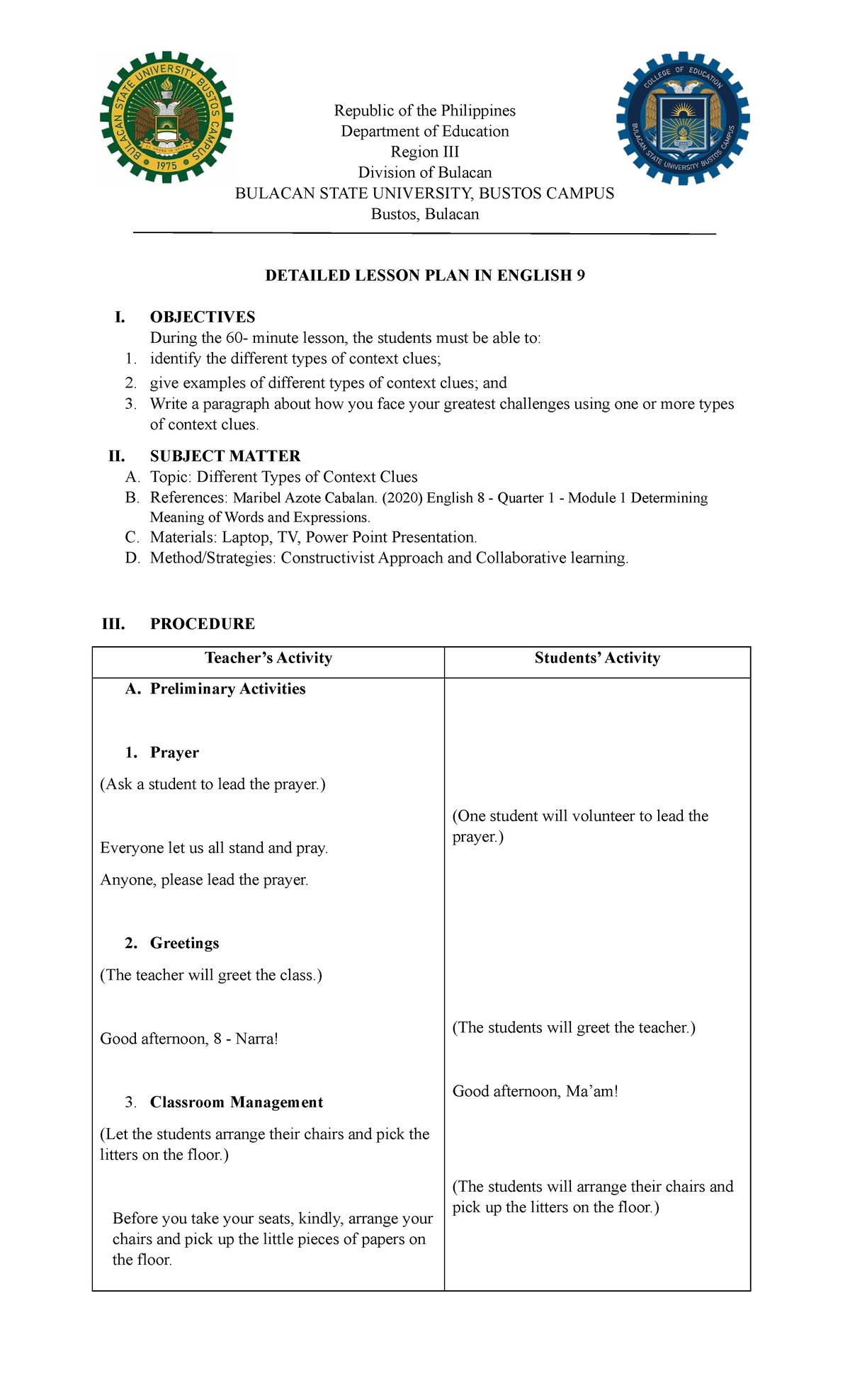 Detailed-Lesson-Plan-in-English-9-Group-7-Revised - Republic Of The ...