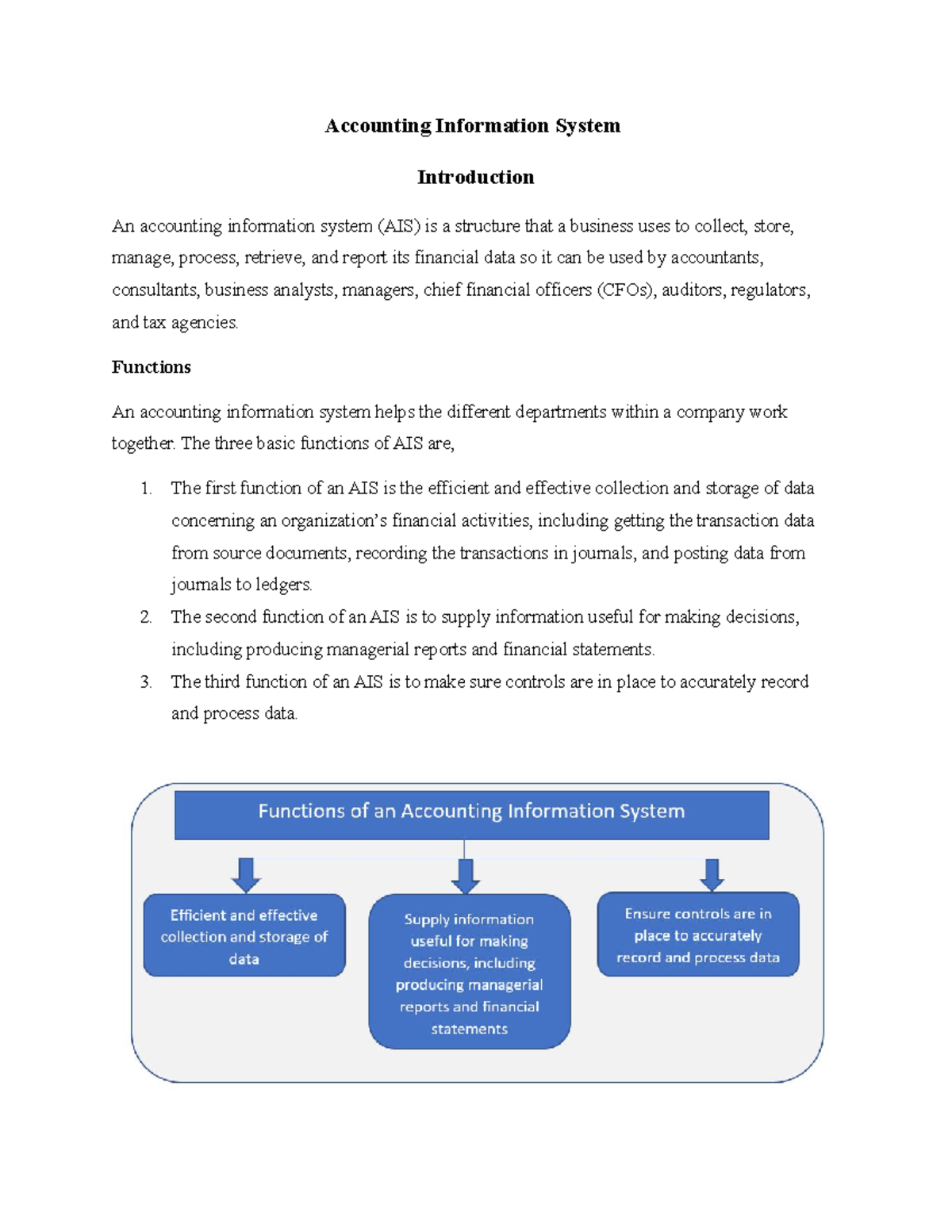 Accounting Information System - Accounting Information System ...