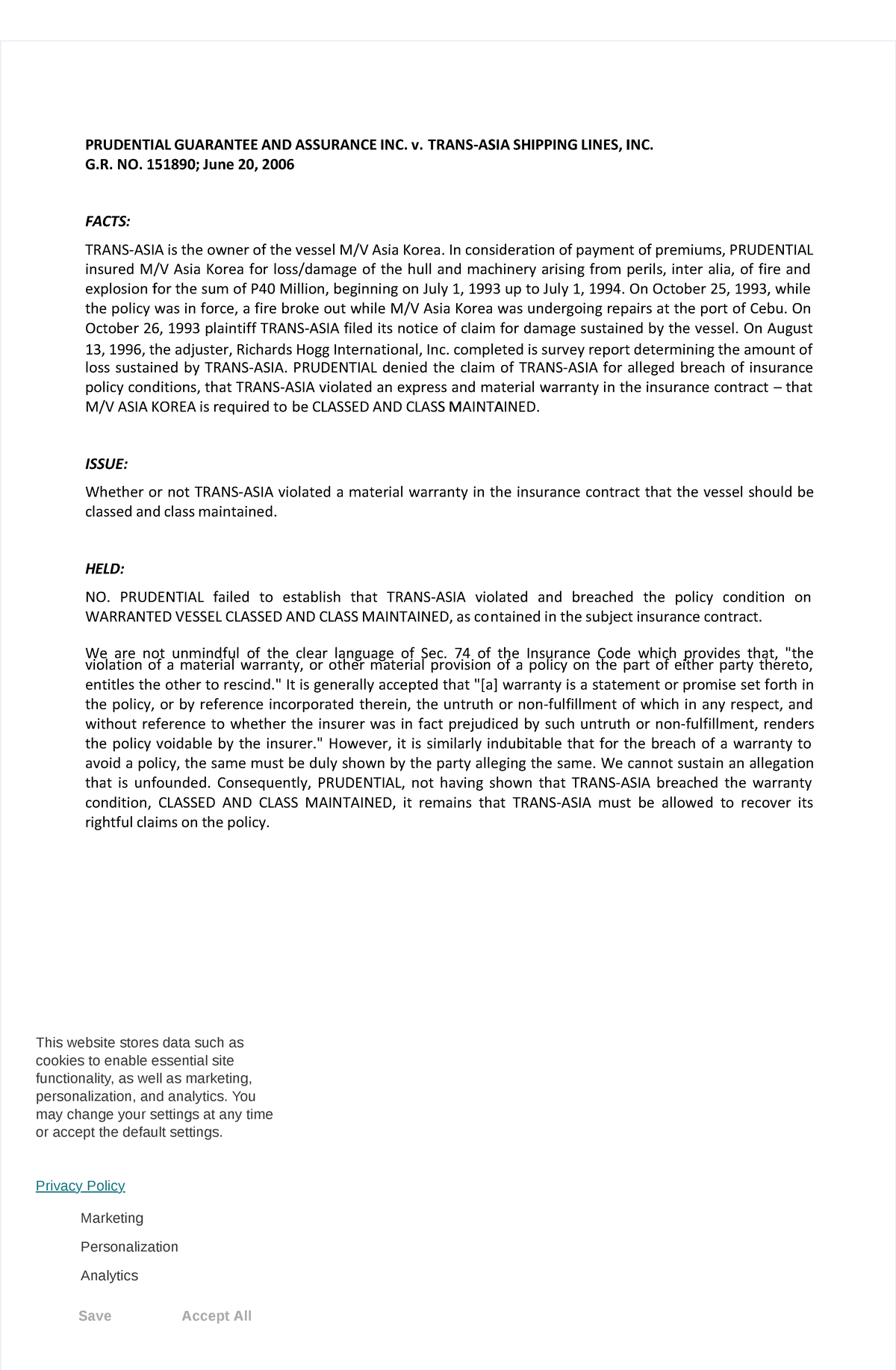 Pdfprudentialguaranteeandassurancevtransasiashippinglines