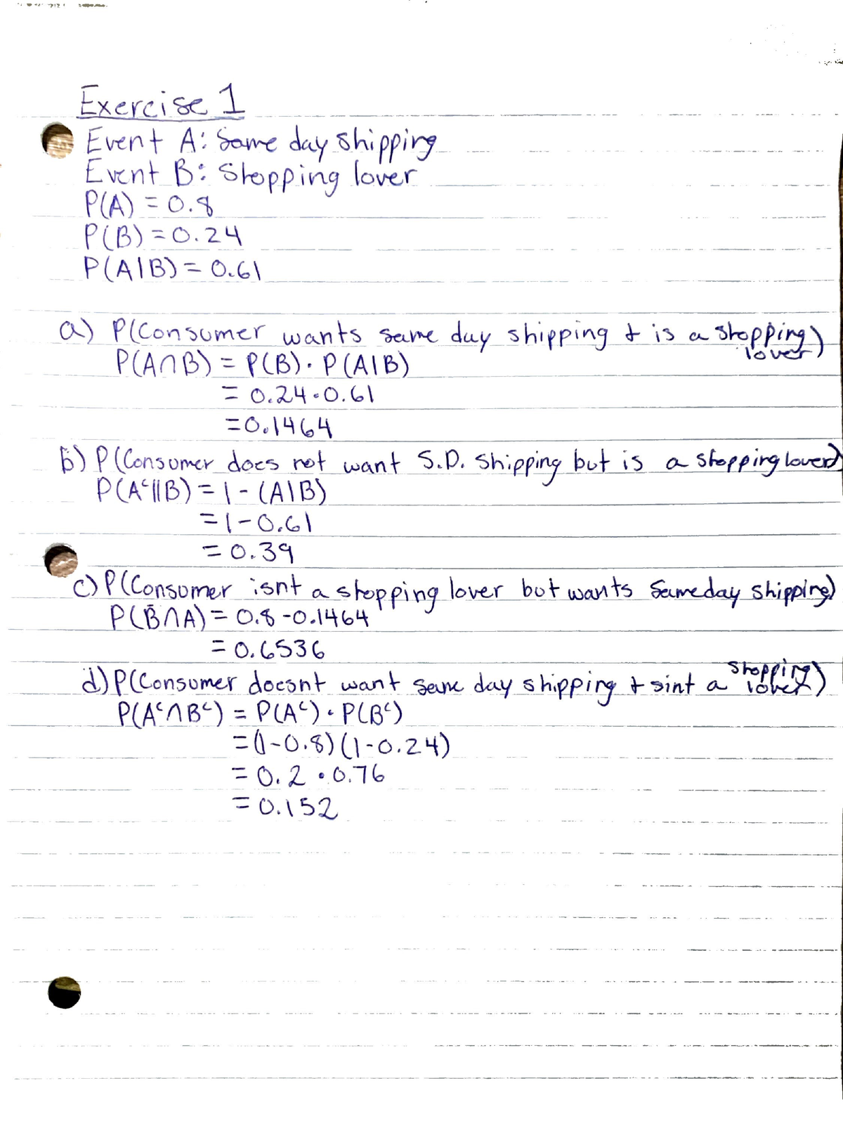 assignment 1 statistics