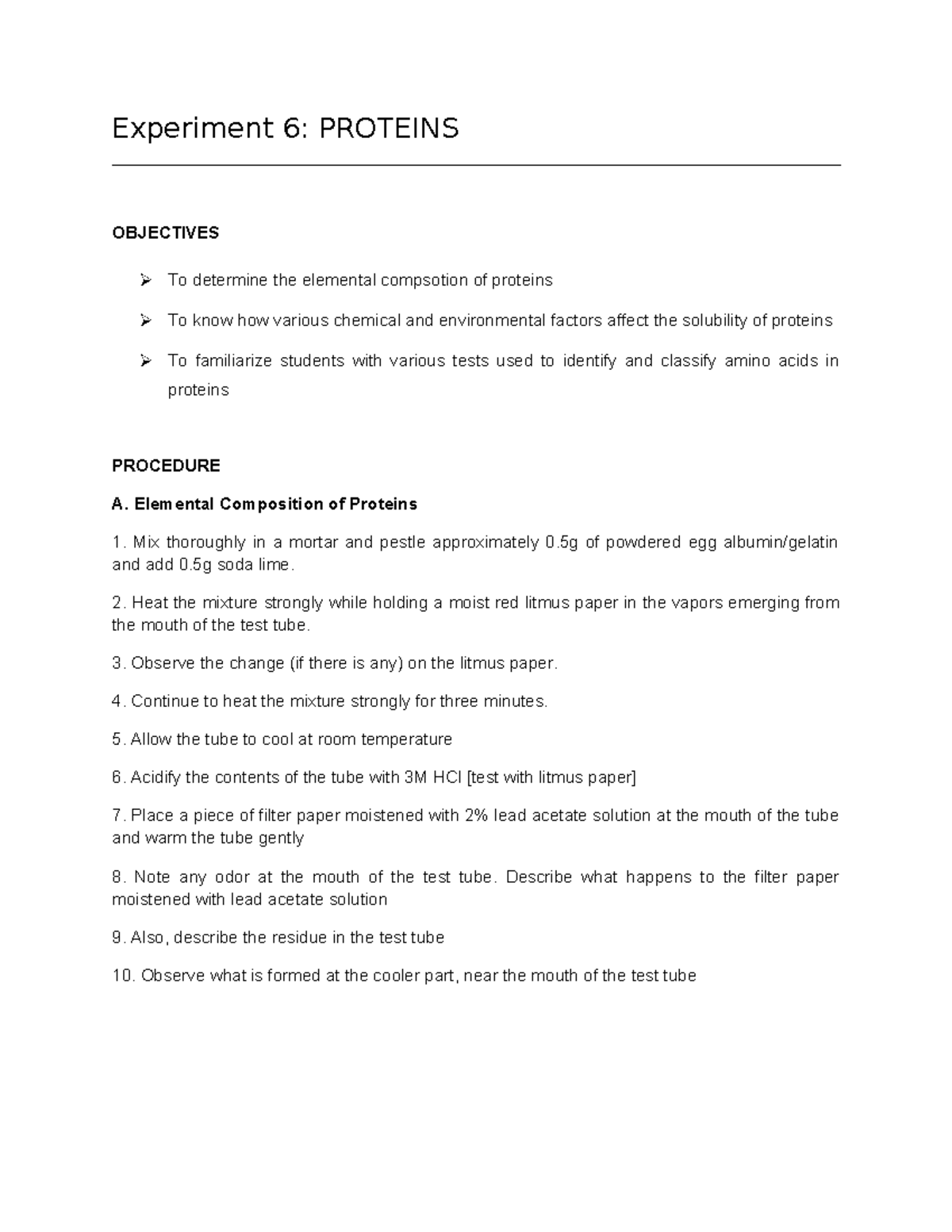 biology coursework experiment 6