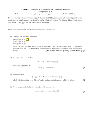 Assignment 10 - qwerqwerqw - MAT1830 - Discrete Mathematics for ...