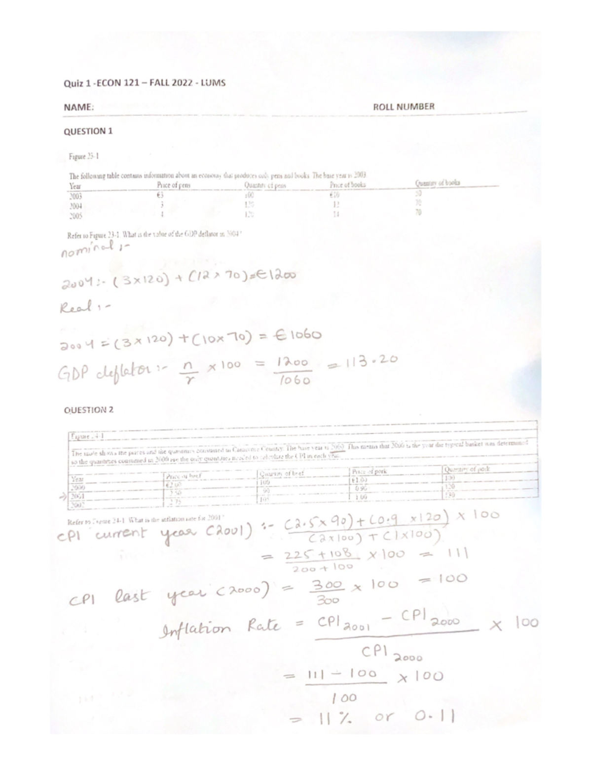 Quiz 1 Key - Ys7a - Intermediate Microeconomics - Studocu