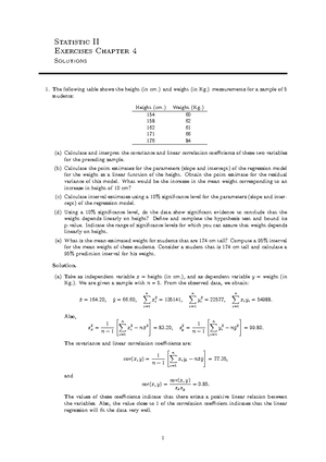 ejercicios tema 2 resueltos - Statistics II Exercises Chapter 2 ...