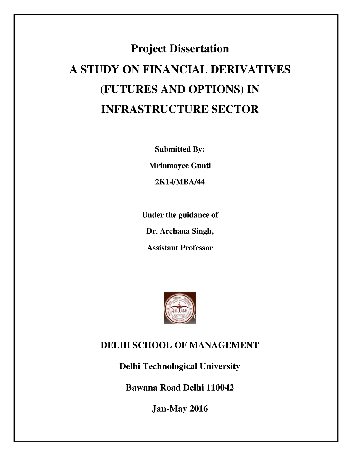 case study on derivatives market