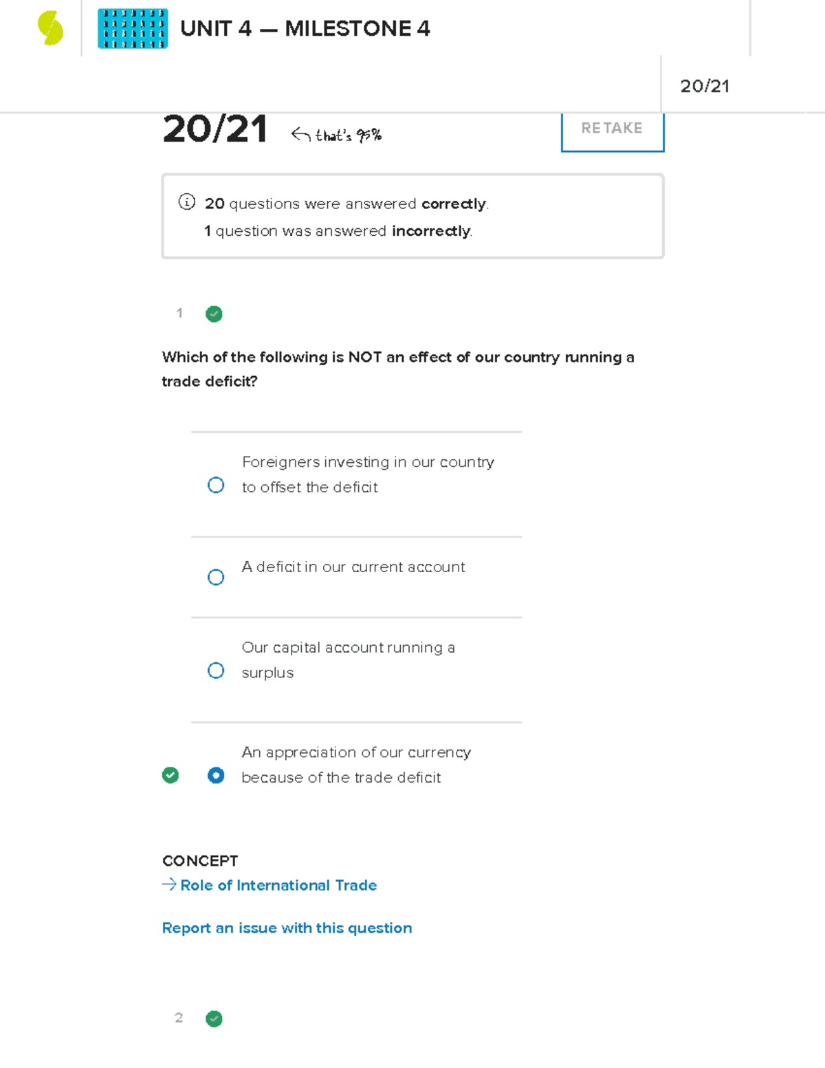 Sophia Milestone 4 Macroeconomics - 1 CONCEPT → Role Of International ...