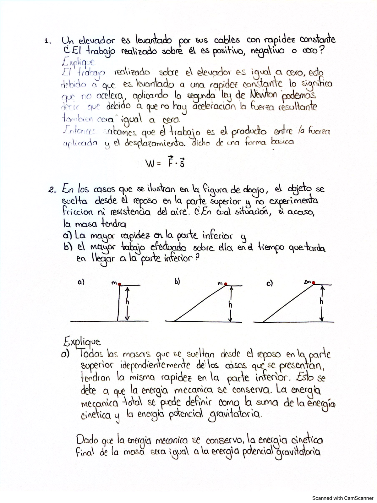 Starea física - conceptos basicos - 1. Un elevador es levantado por sus ...