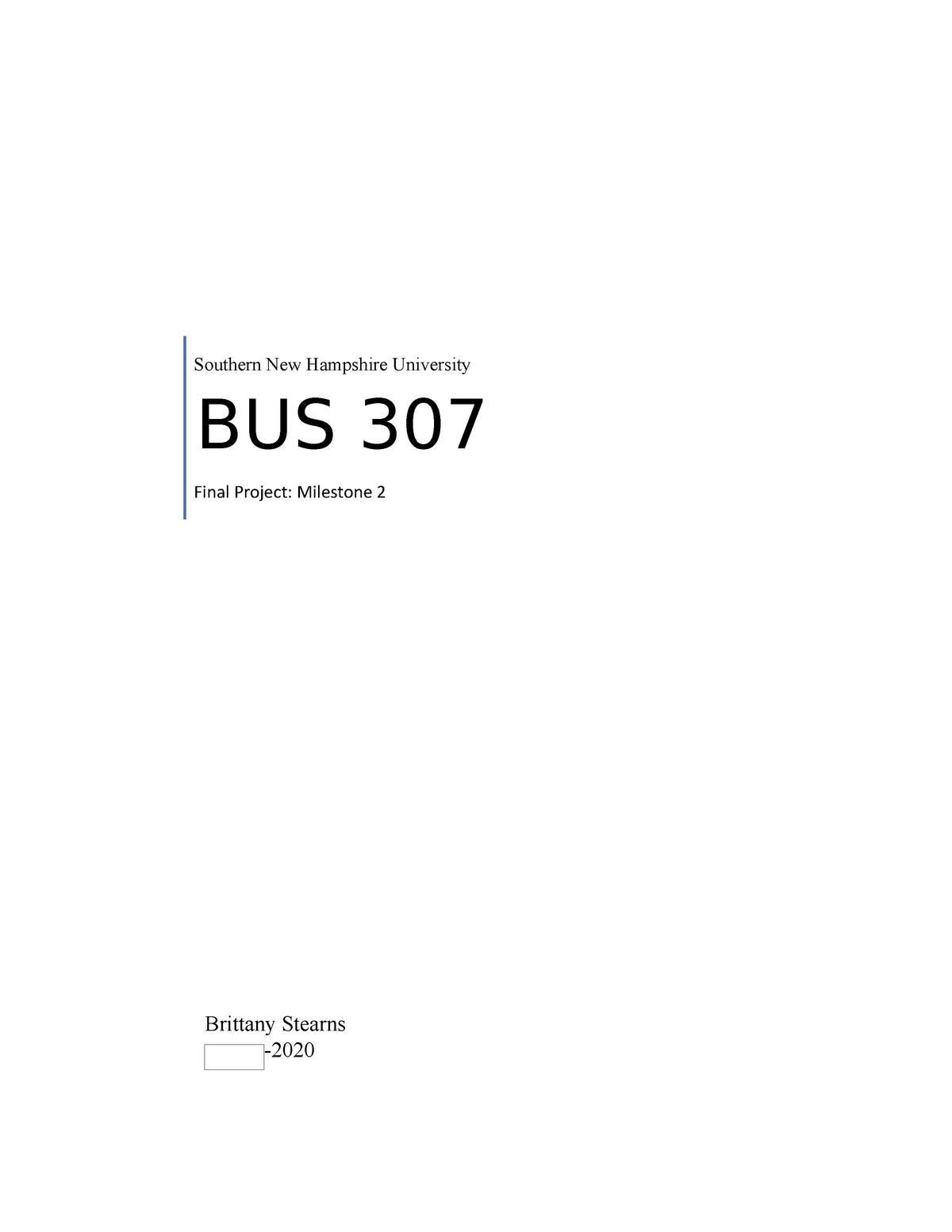 bus 307 case study 2