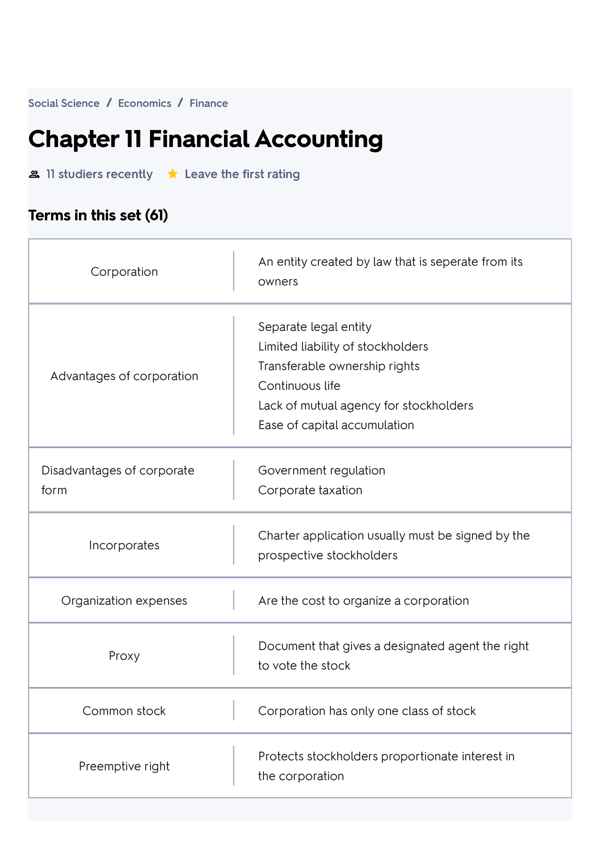 Chapter 11 Financial Accounting Flashcards - Chapter 11 Financial ...