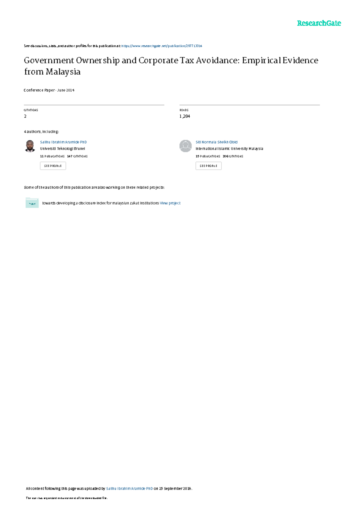 Armstrong. 2015 . Corporate Gov and Tax avoidance USA See discussions