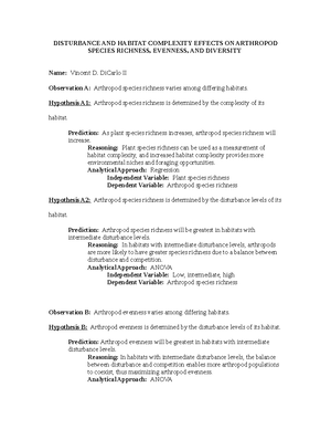 Lab - Disturbance and Communities - Name: Section Number: Pattern (1 pt ...