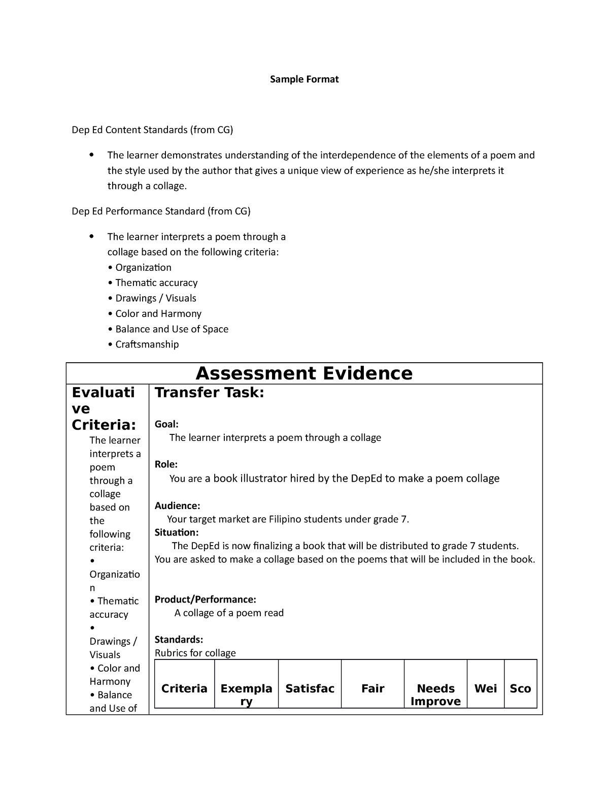 sample-grasp-pt-sample-format-dep-ed-content-standards-from-cg-the