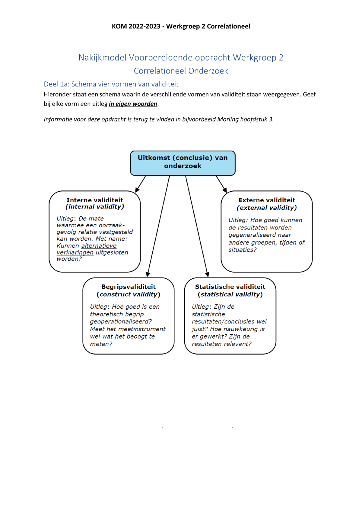 WG2 Corr Nakijkmodel Voorbereidende Opdracht Copy - Nakijkmodel ...