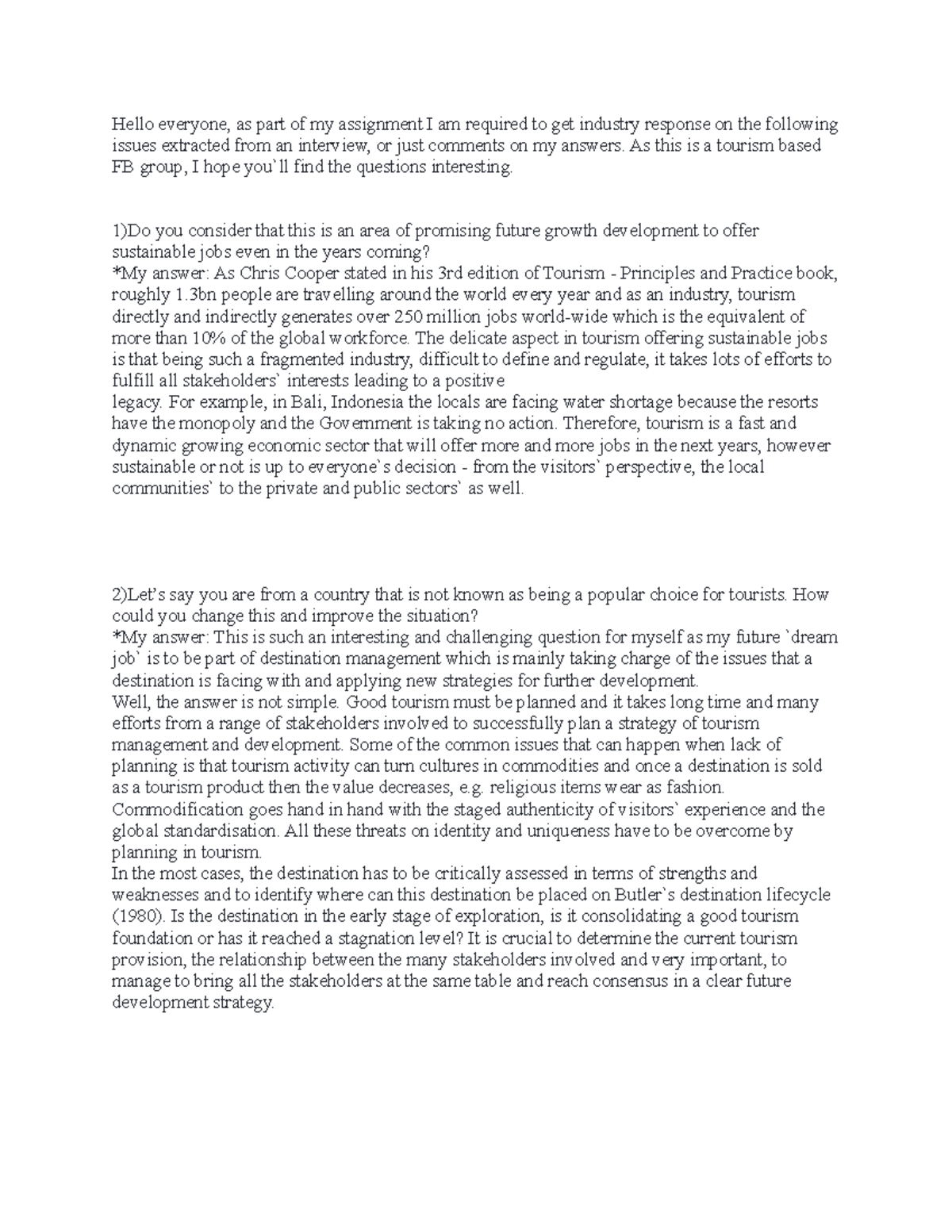 Forum post - assignment - Hello everyone, as part of my assignment I am ...