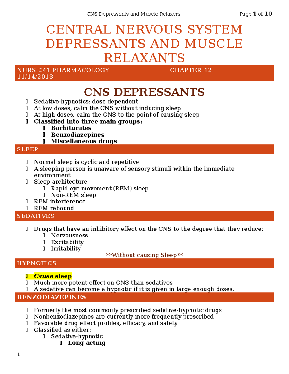 cns-depressants-and-muscle-relaxers-central-nervous-system