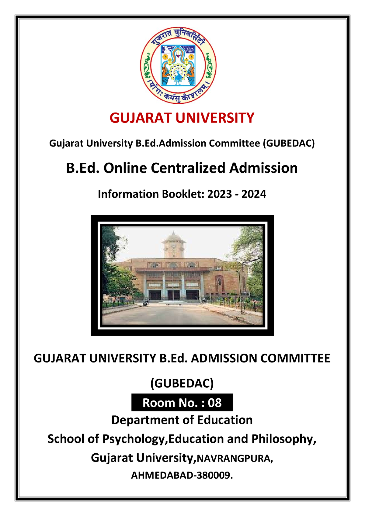 Information 20230703173111373 - GUJARAT UNIVERSITY Gujarat University B ...