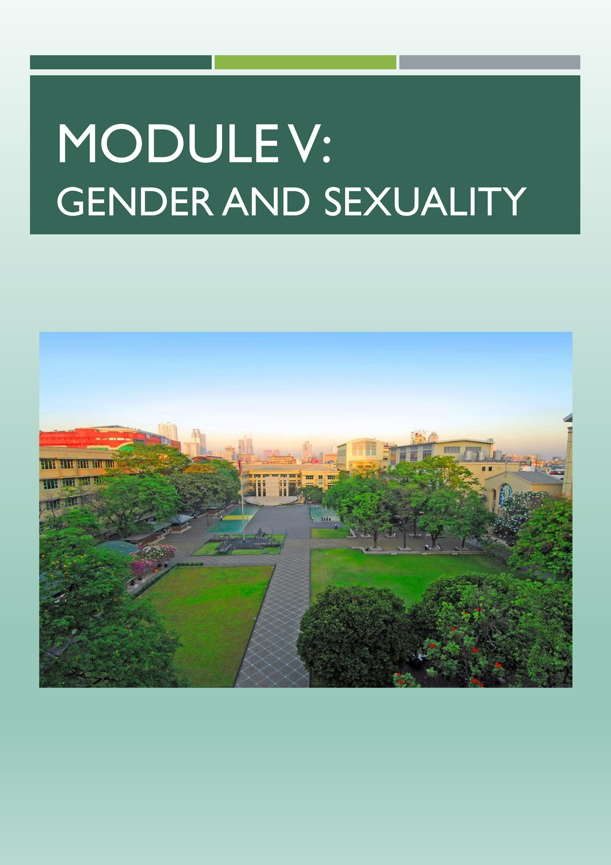 Module 5 Gender And The Sex Module V Gender And Sexuality Module V Gender And Sexuality 9857