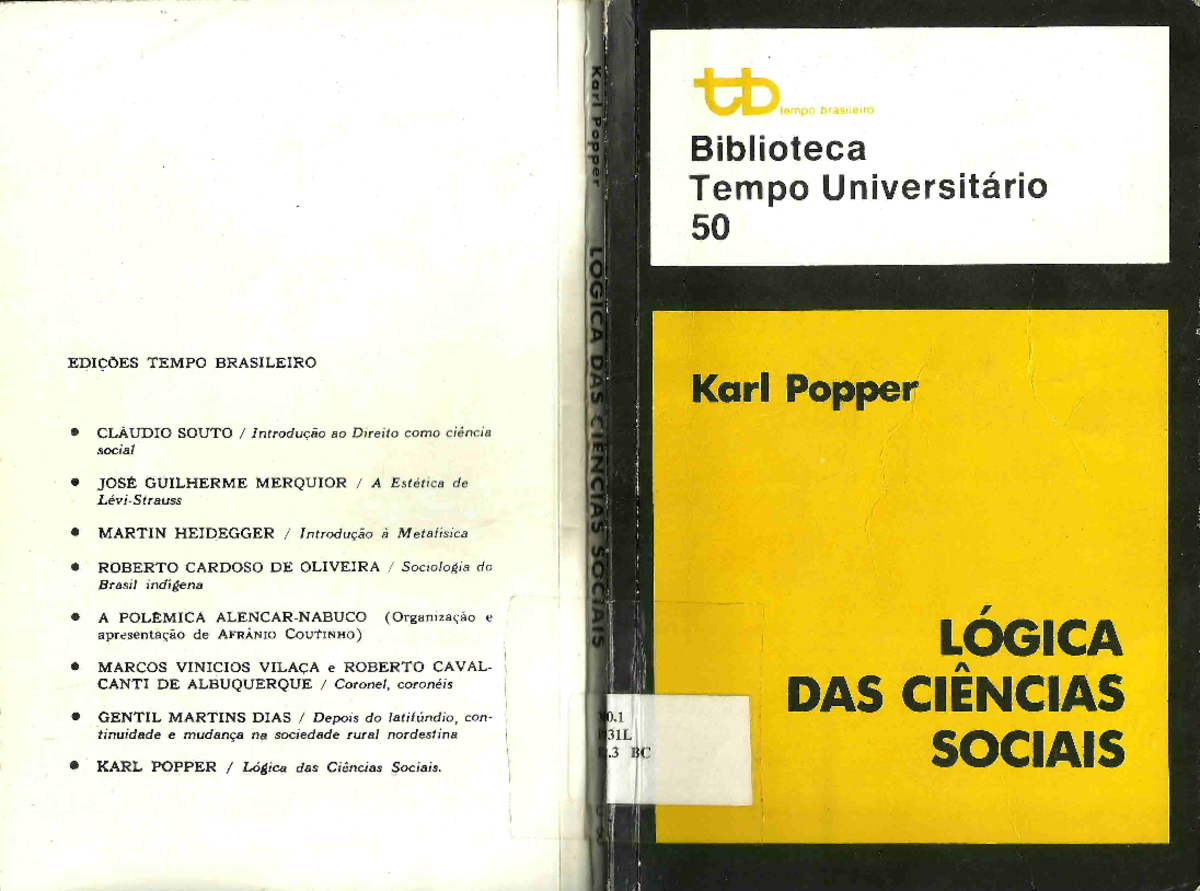 Popper Logicadasciencias - Fundamentos de Biologia Celular e Genética ...