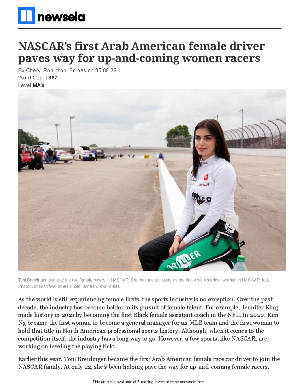 Dyamond Knowles Nascar First Arab American Female Driver Nascars First Arab American Female 9091