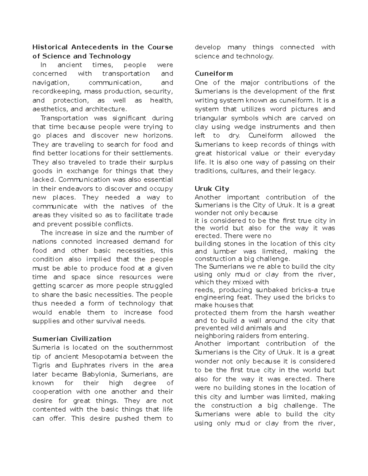 STS Lesson 3 - Historical Antecedents in the Course of Science and ...