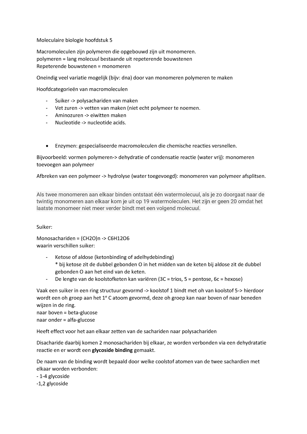 Moleculaire Biologie Hoofdstuk 5 Def - Moleculaire Biologie Hoofdstuk 5 ...