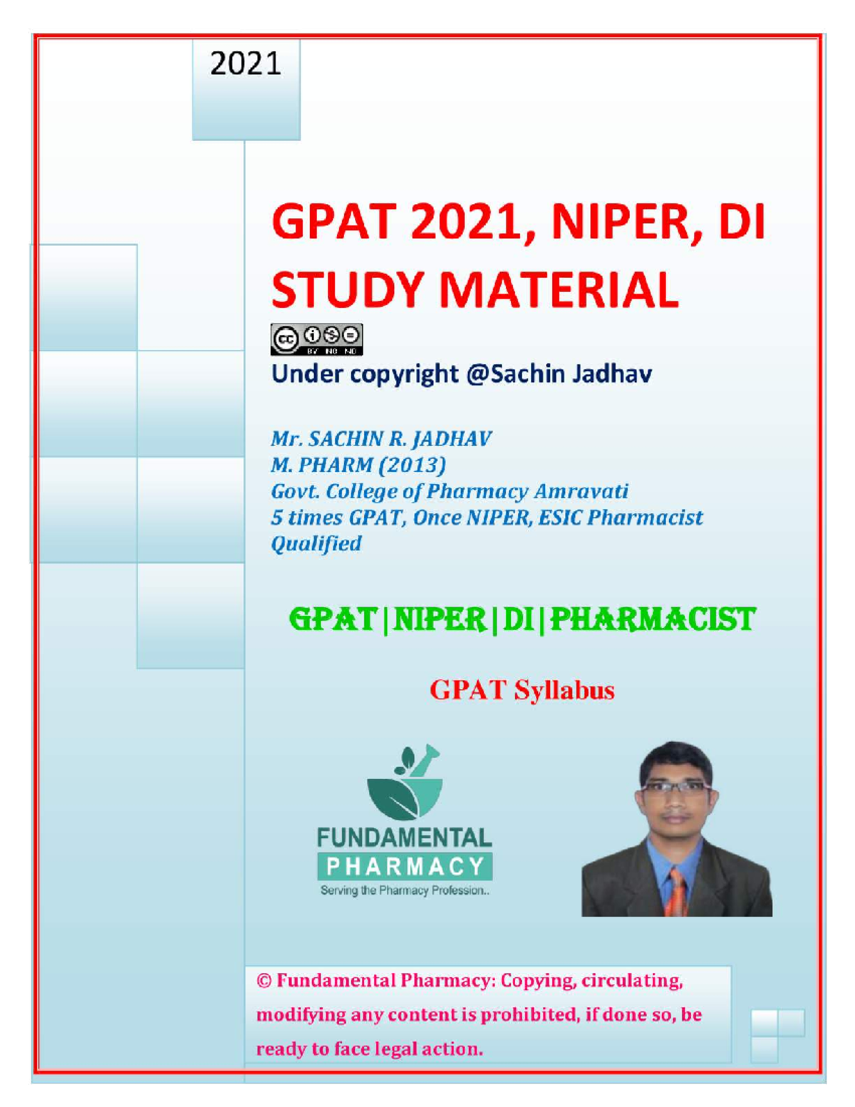 FP Gpat Syllabus full(1)-compressed - B. Pharmacy - Studocu