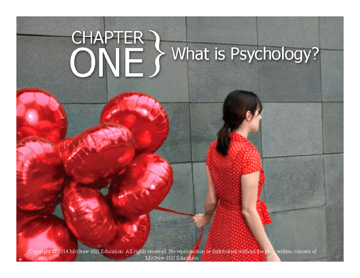W1 introduction to psychology ppt copyright 2014 mcgraw hill