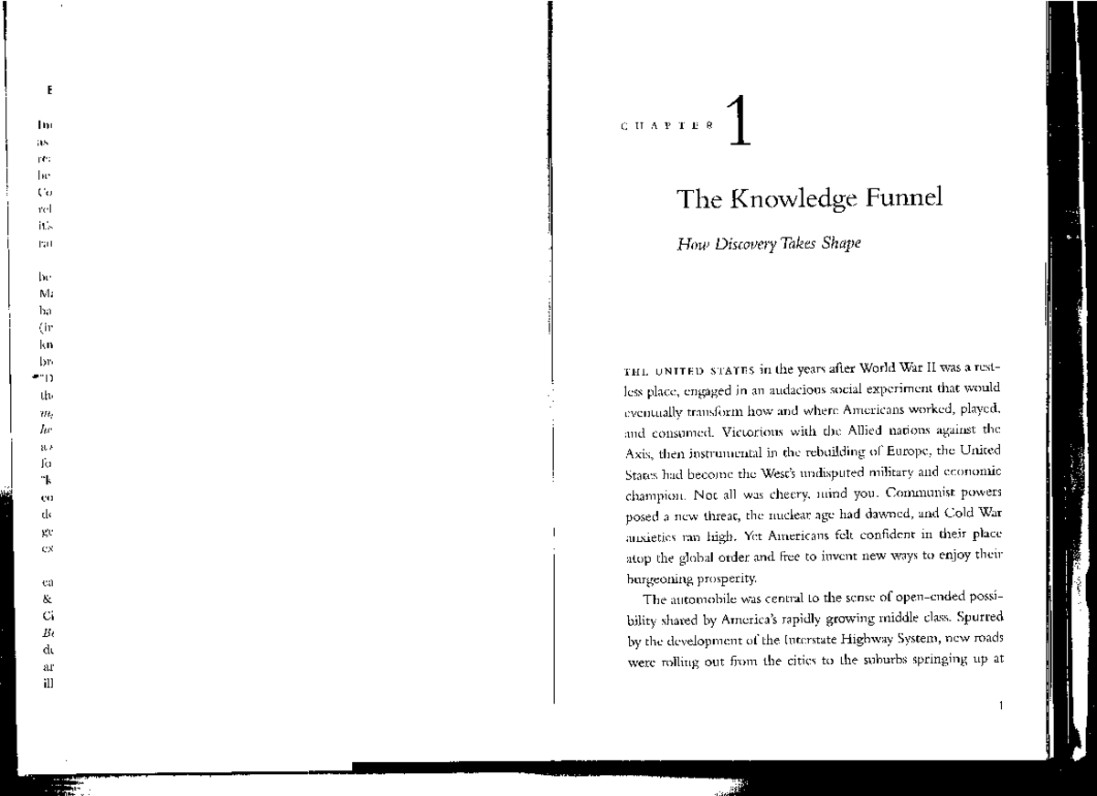 The Design of Business - 1 - The Knowledge Funnel - 1 How Discovery ...