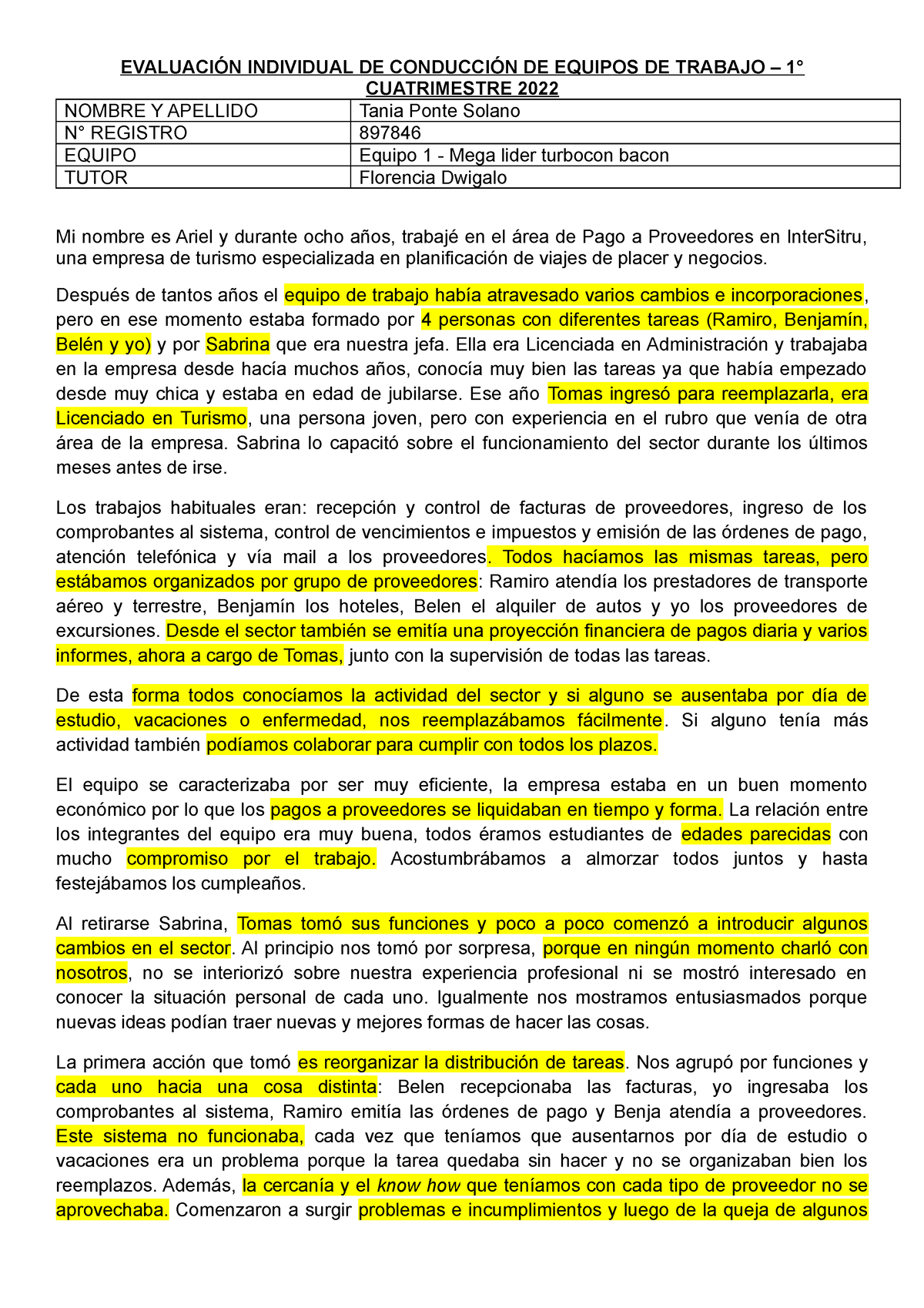 CET - Parcial Analisis de Caso - 1Q 2023 Tania Ponte - EVALUACIÓN ...