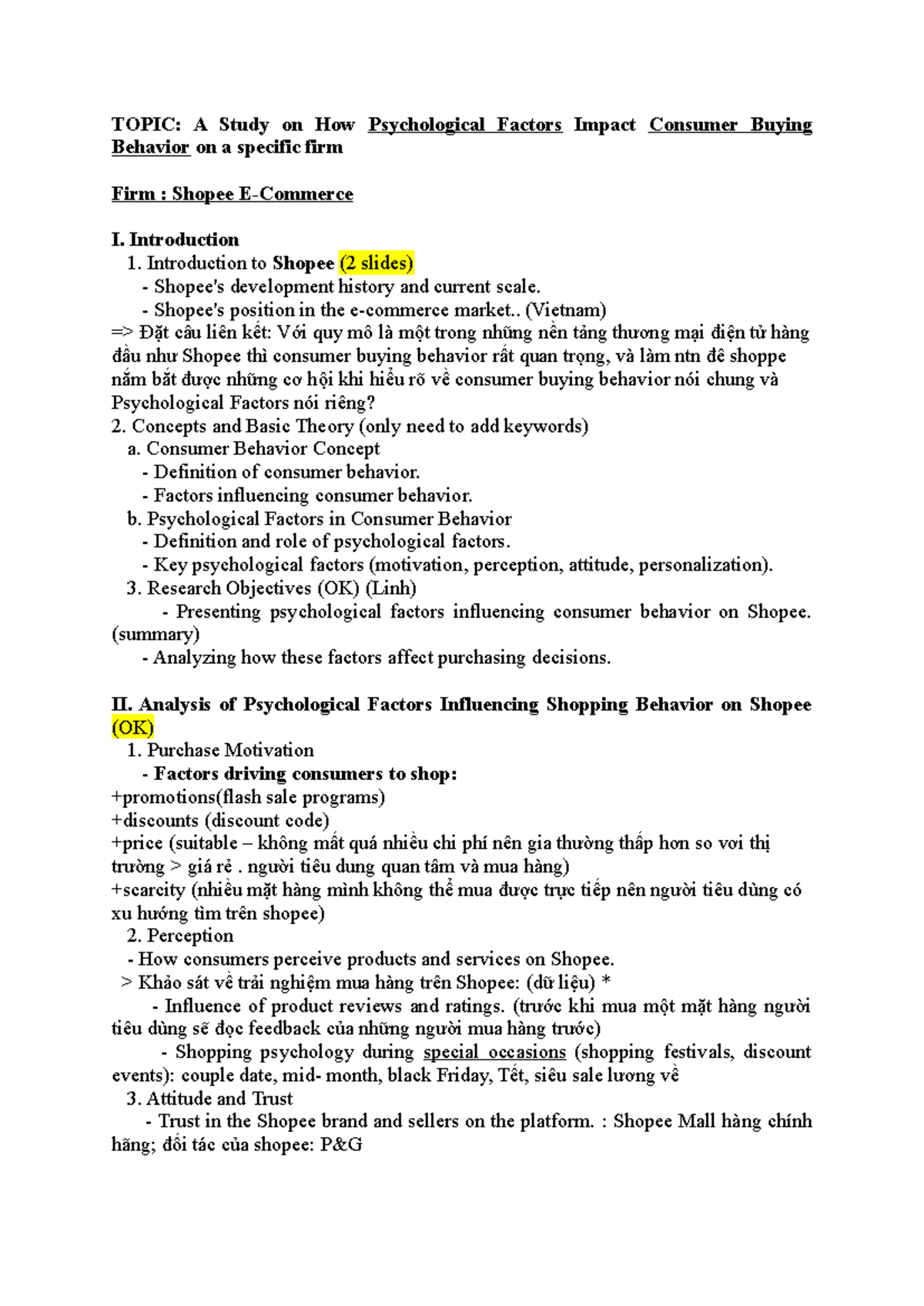 Group 2 - Shopee - This is structure - TOPIC: A Study on How ...