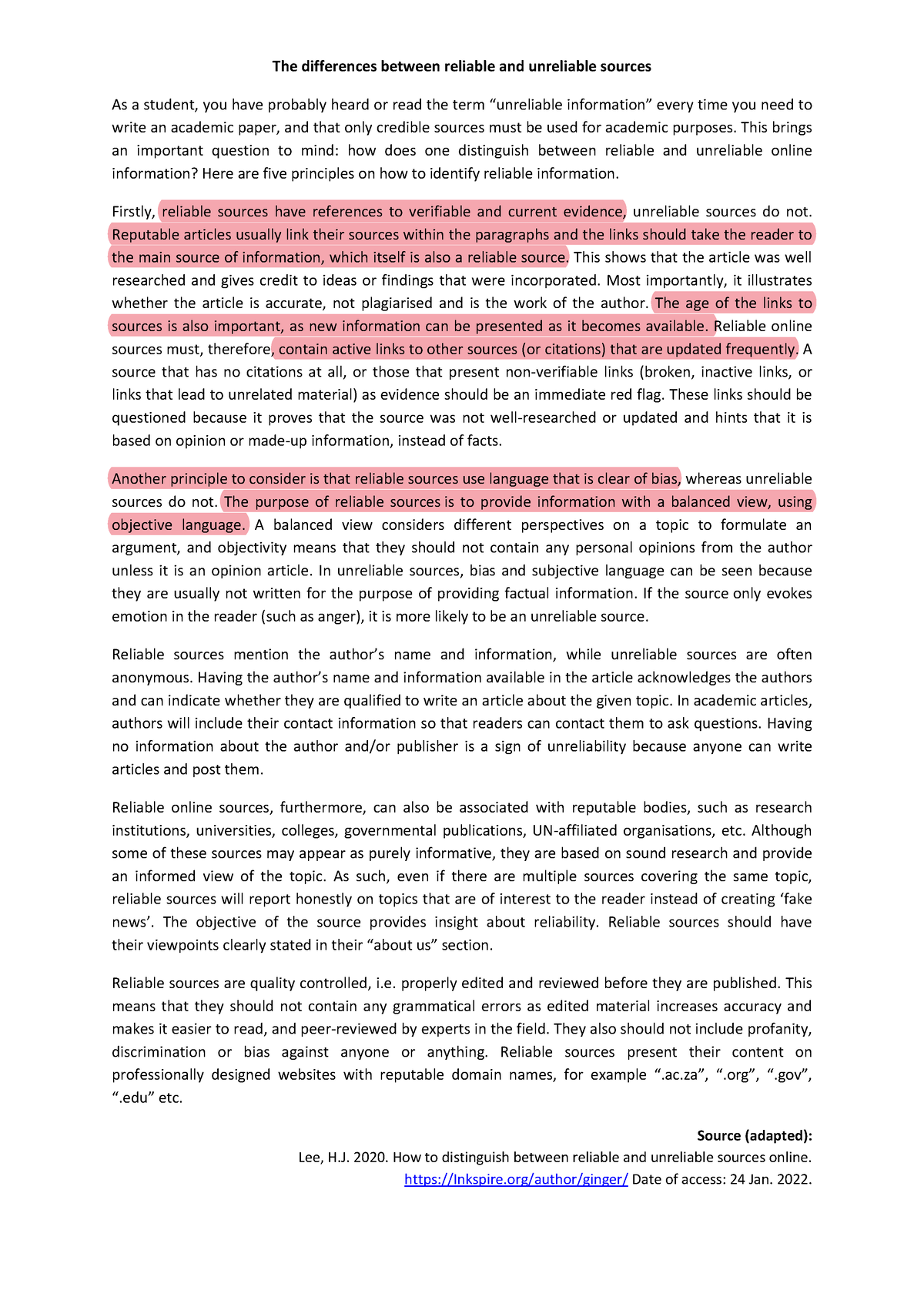 differences-between-reliable-and-unreliable-sources-notes-to-study