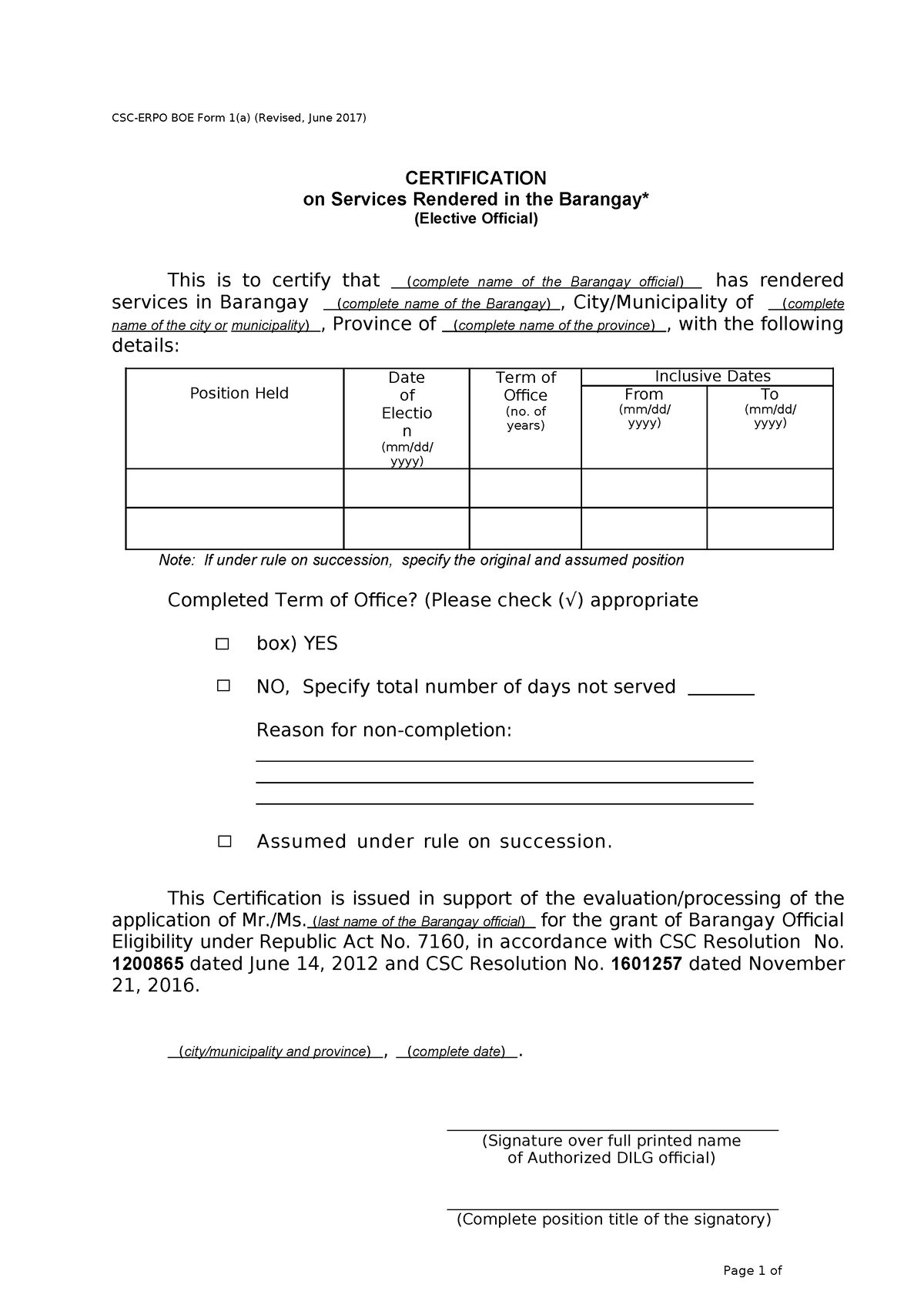 Boeform 1a June 2017 - boe form - Page 1 of 3 CSC-ERPO BOE Form 1(a ...