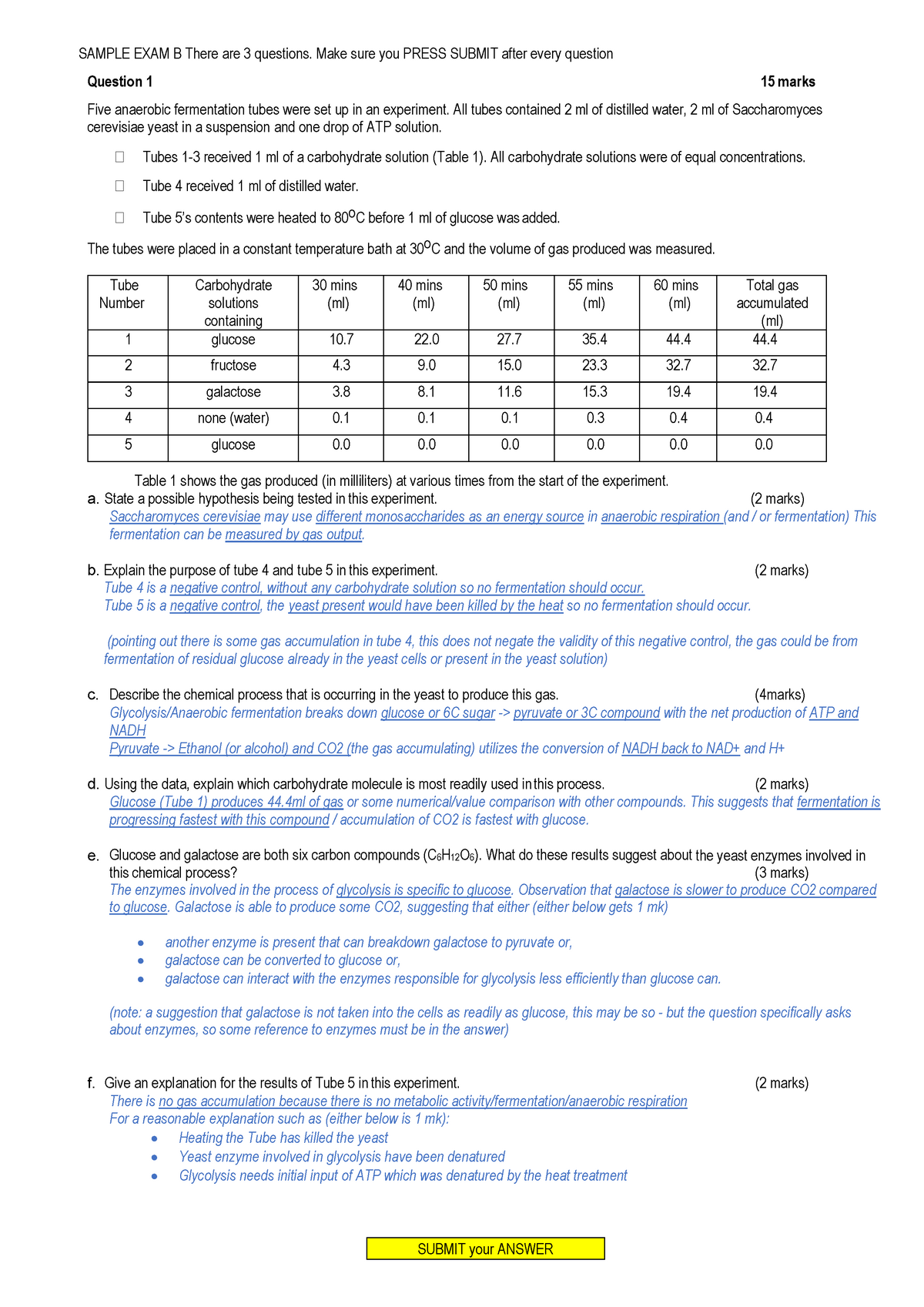 Sample Exam B Trial - Questions Document For Exam B Trail. Have Also ...