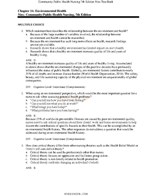 26 - Practice questions - NURSINGTB Chapter 26: Communicable Disease ...