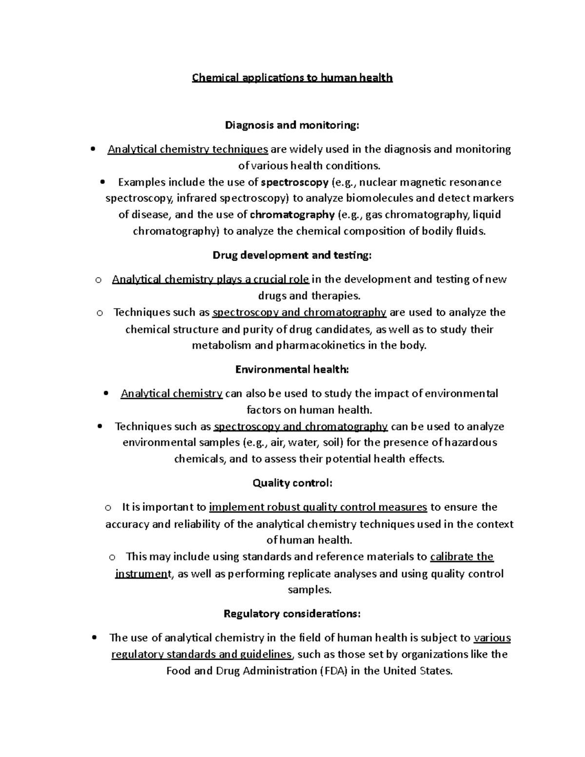 Document 87 (31) Chemical applications to human health for analytical