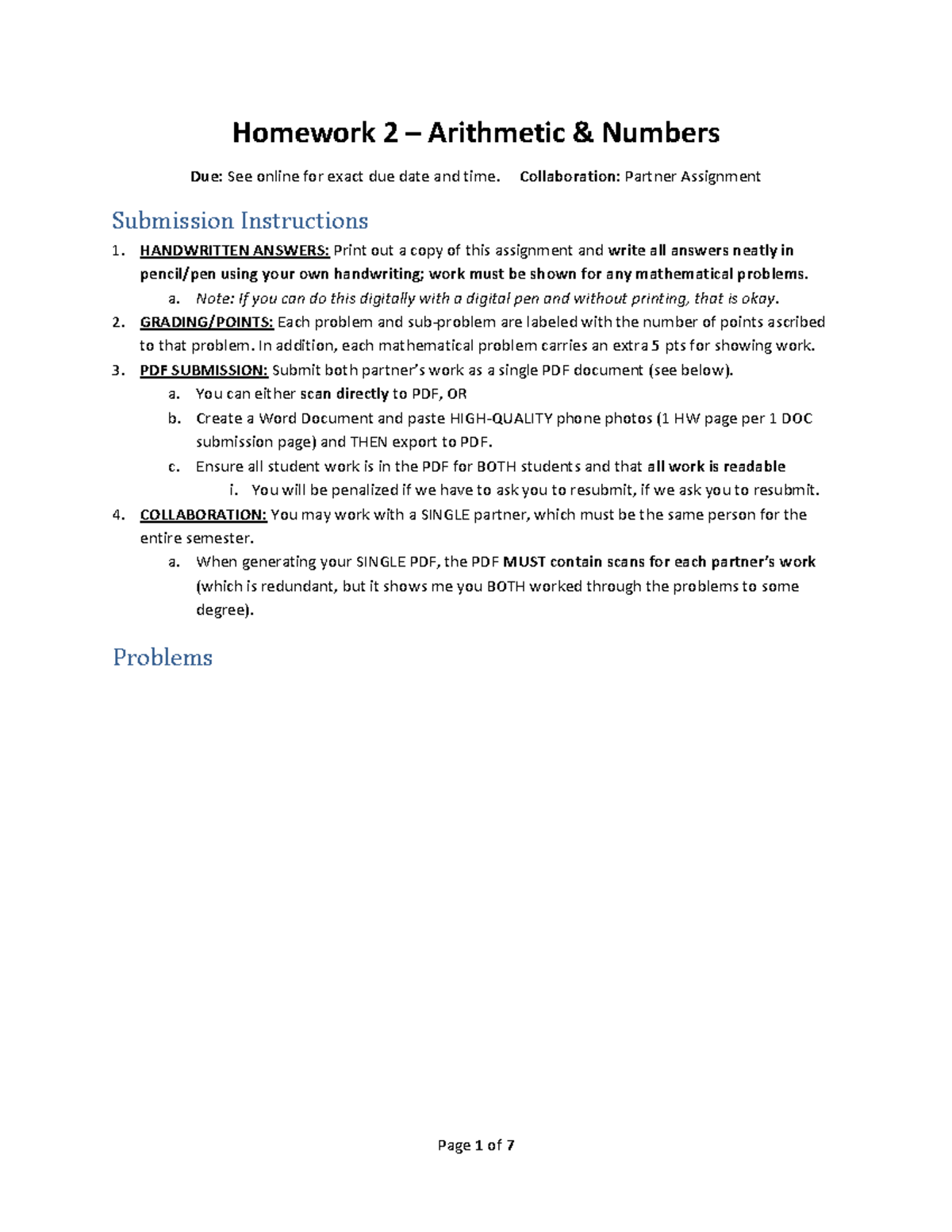 homework 2 data types and arithmetic