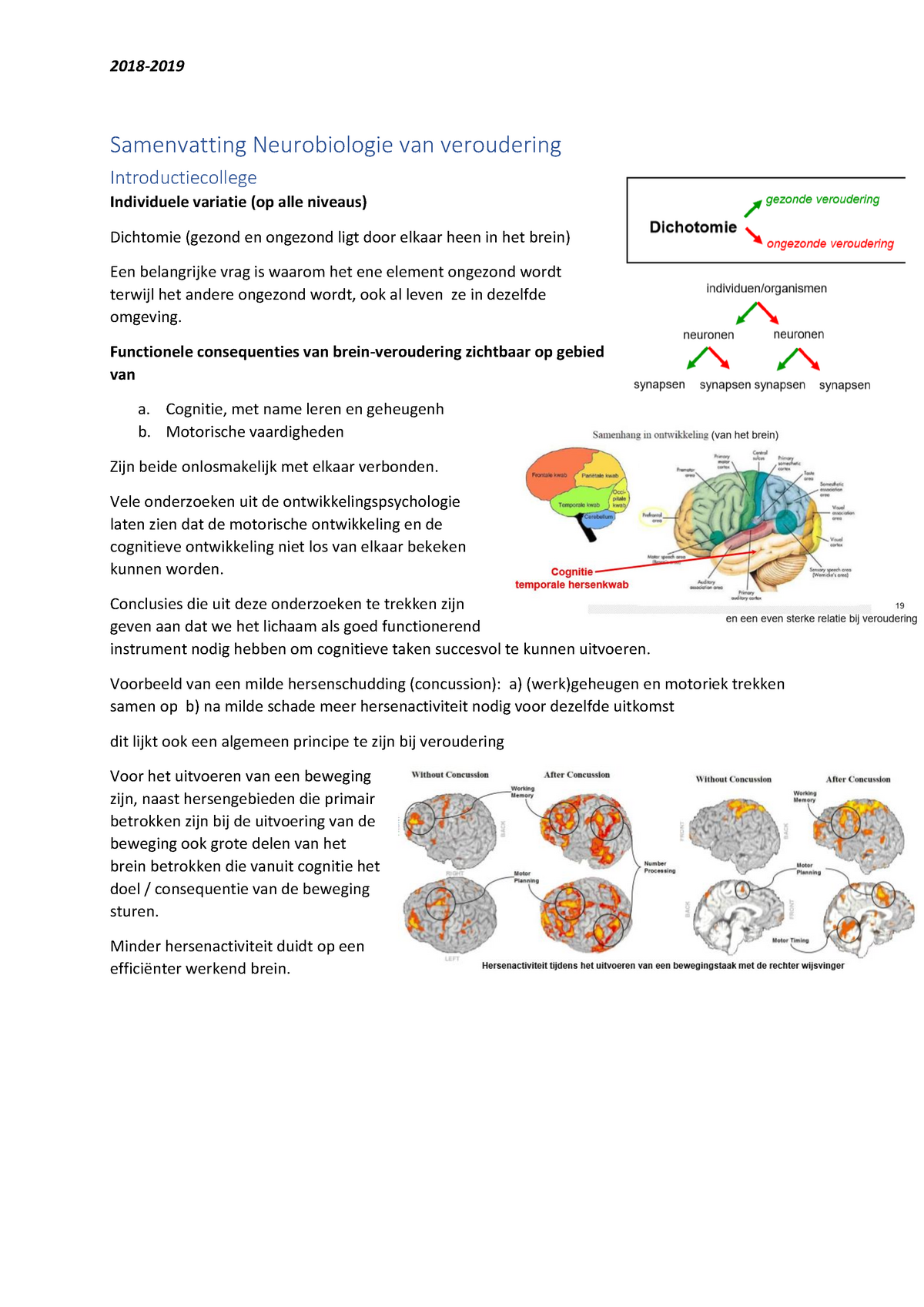 Samenvatting NVV 2018/2019 - Neurobiologie Van Variatie (op Alle ...