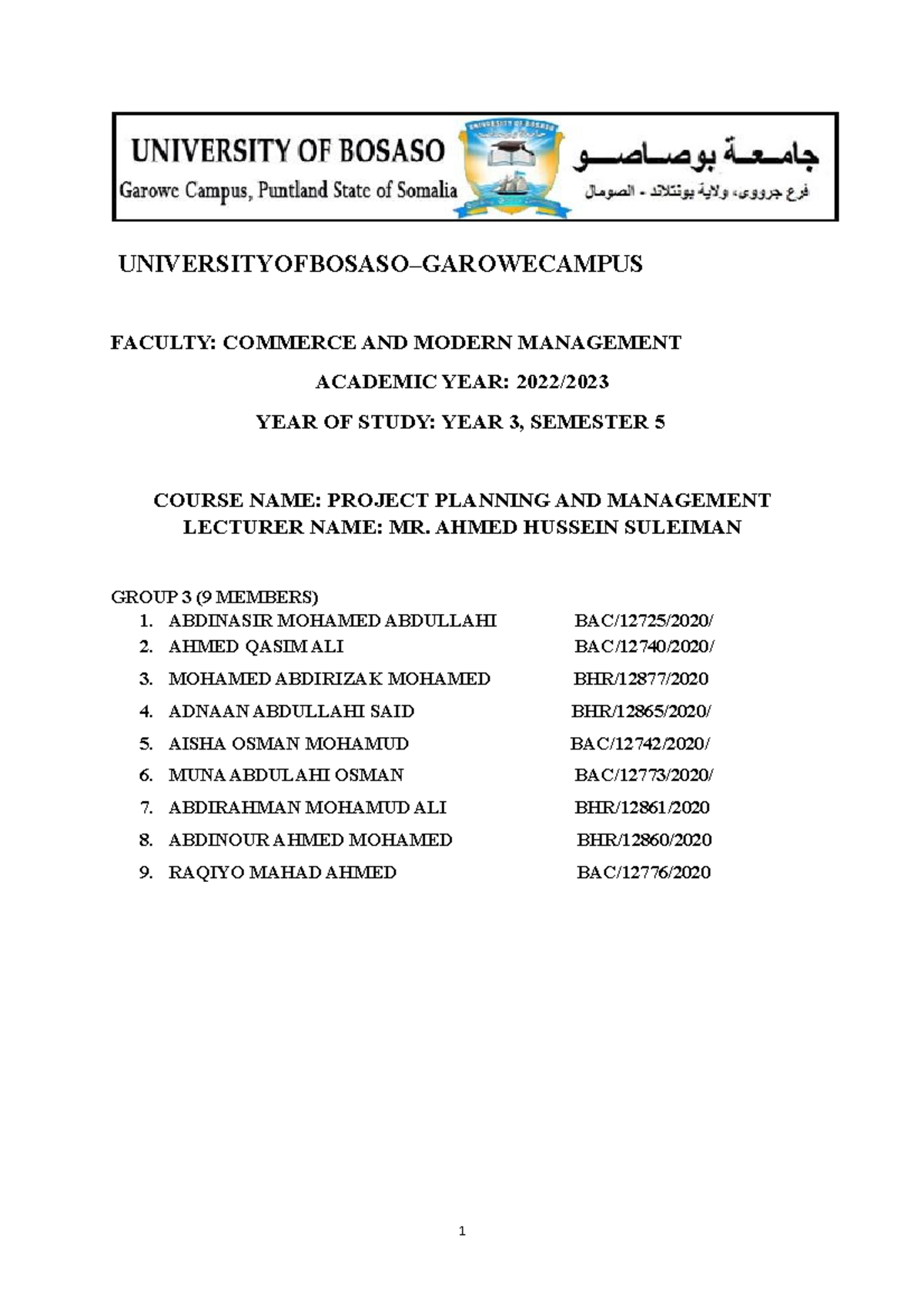 project-planning-and-management-universityofbosaso-garowecampus