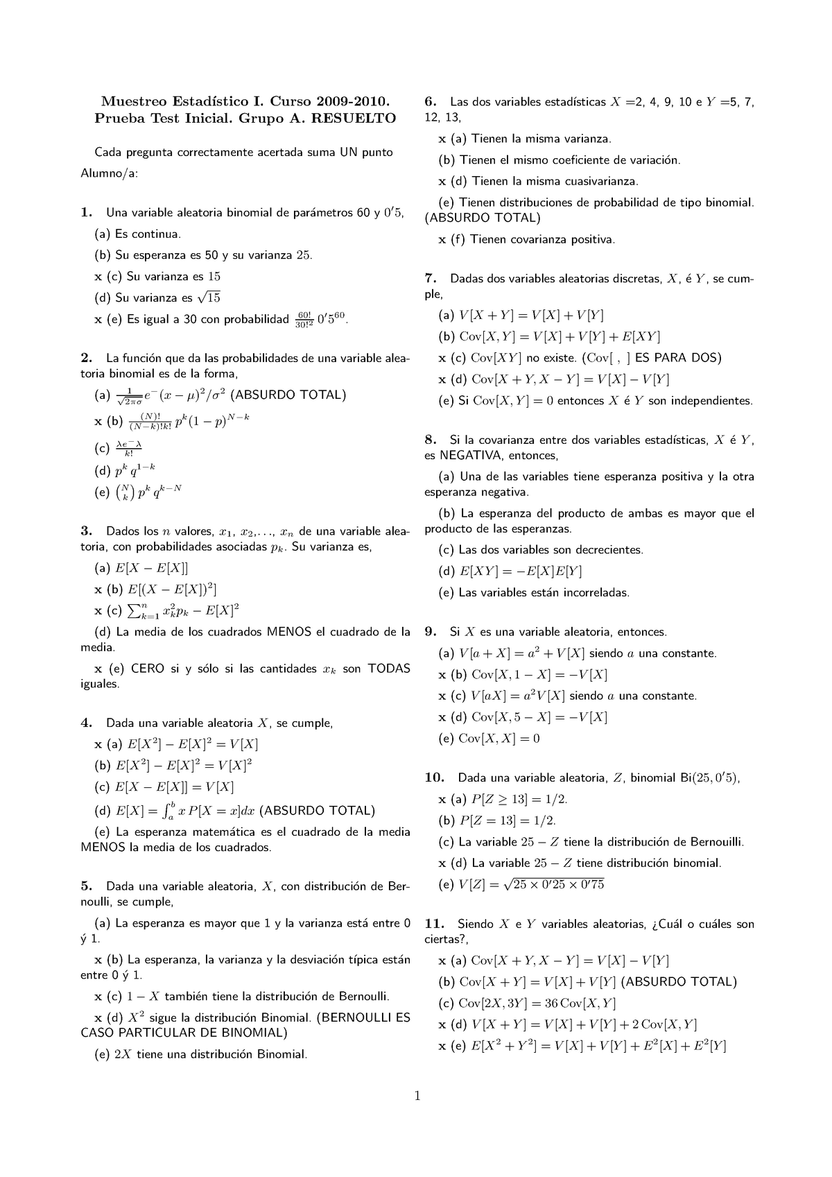 Examenes 10 Preguntas Y Respuestas Grupos A Y B Studocu