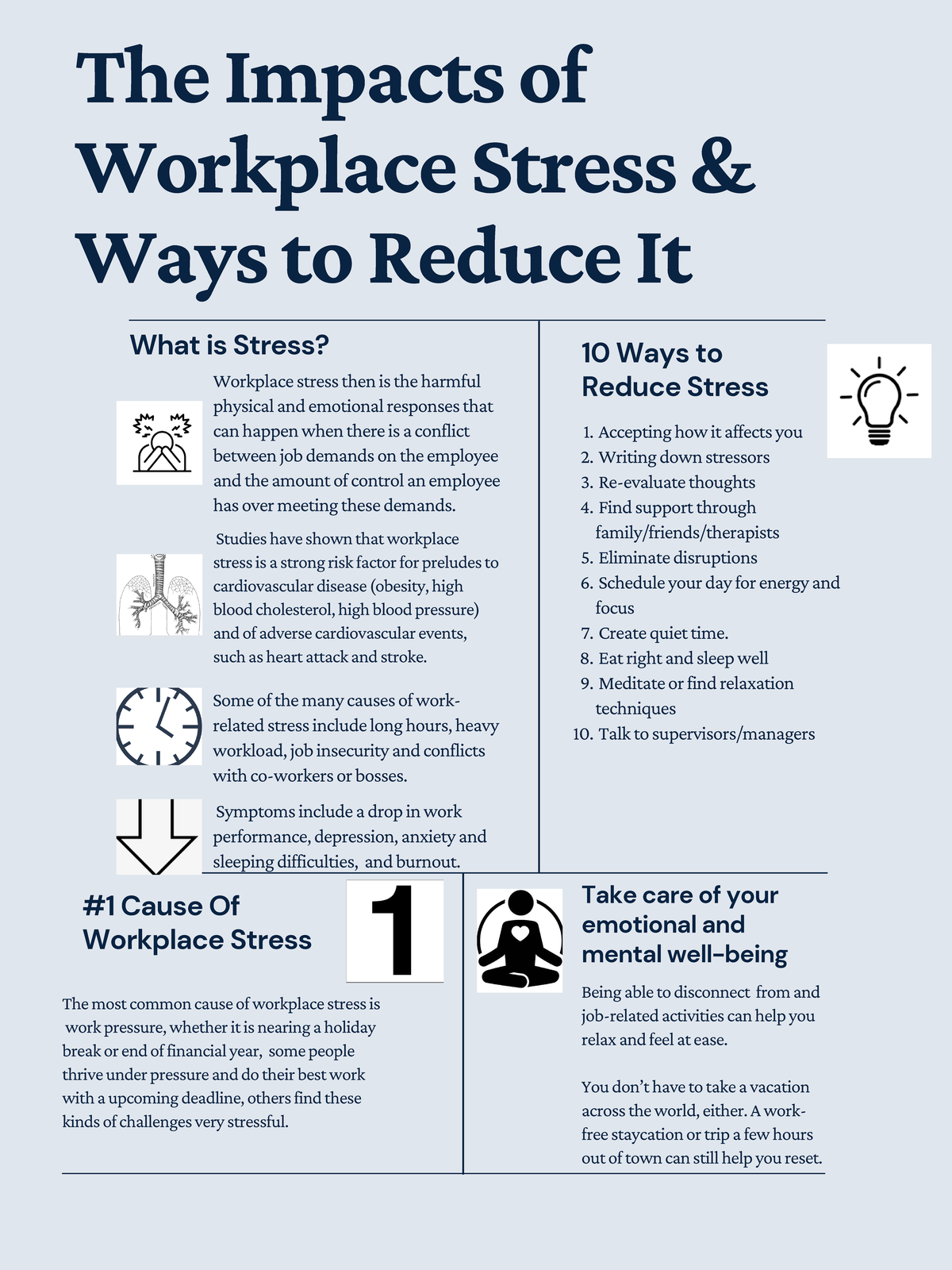 The Impacts of Workplace Stress & Ways to Reduce It - Accepting how it ...