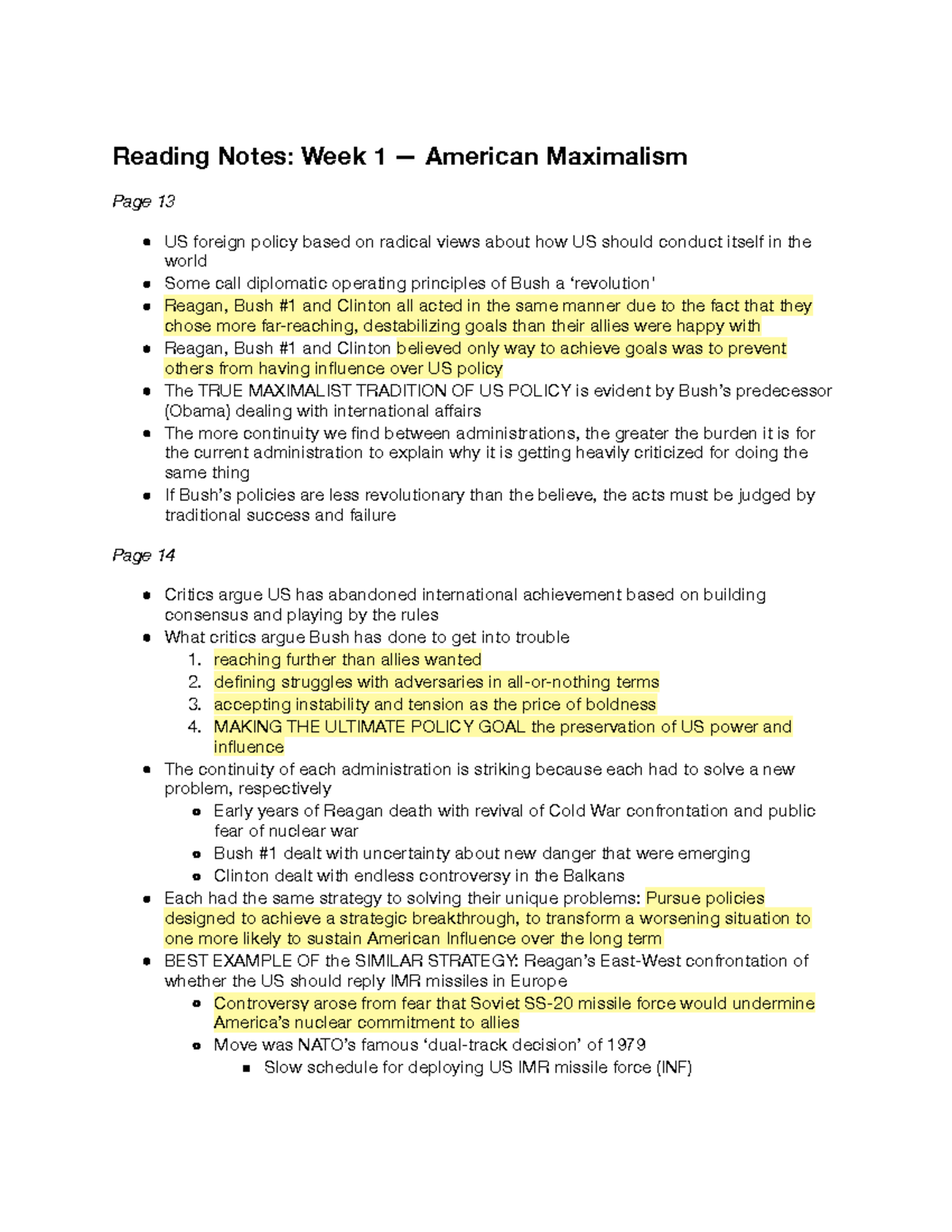 Pol Sci 120B - American Maximalism - Reading Notes - Reading Notes ...