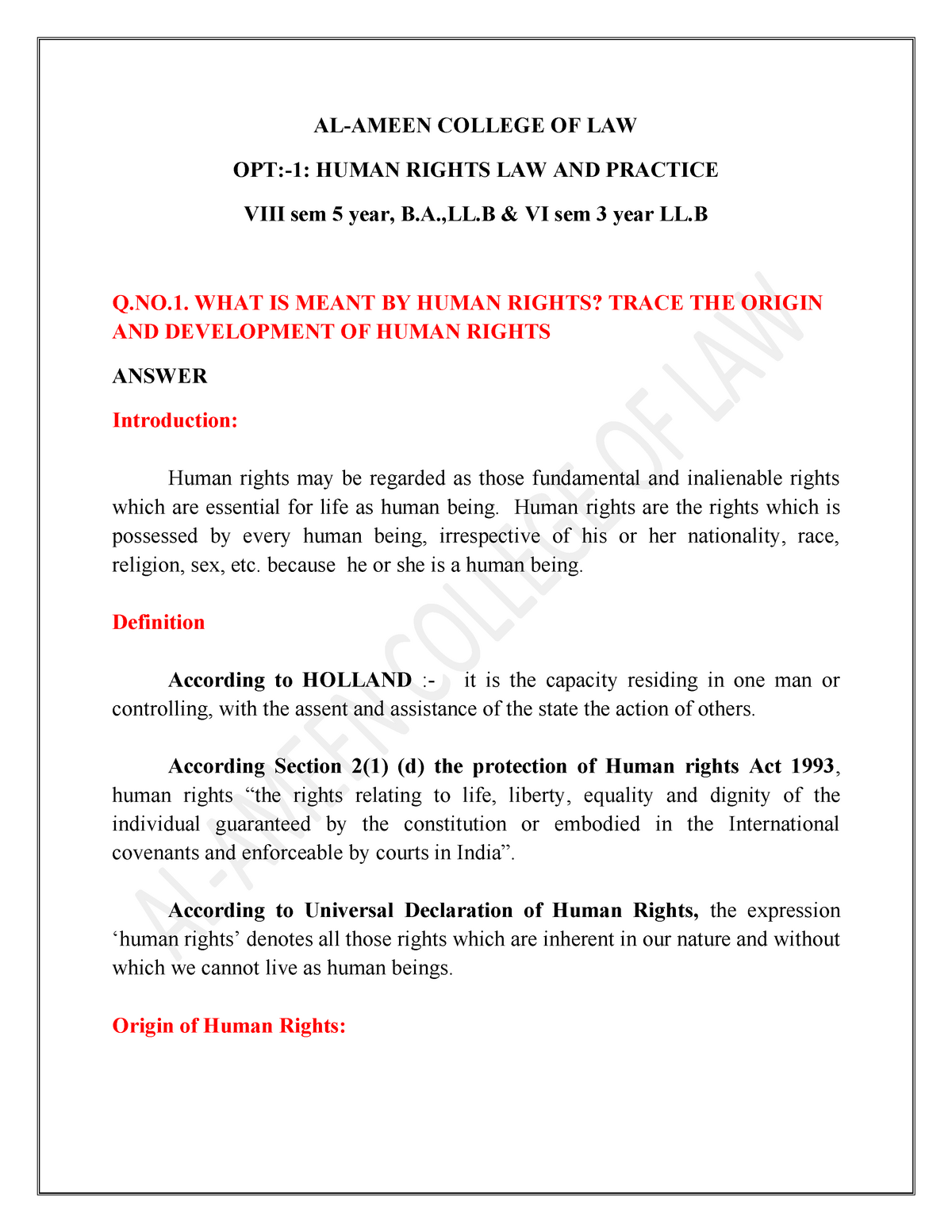 human-rights-model-answer-21-al-ameen-college-of-law-opt-1-human