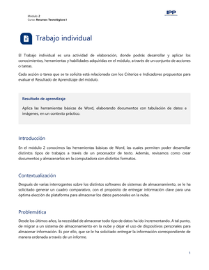 Recursostecnologicos - Trabajo Grupal O Individual Identificación Del ...